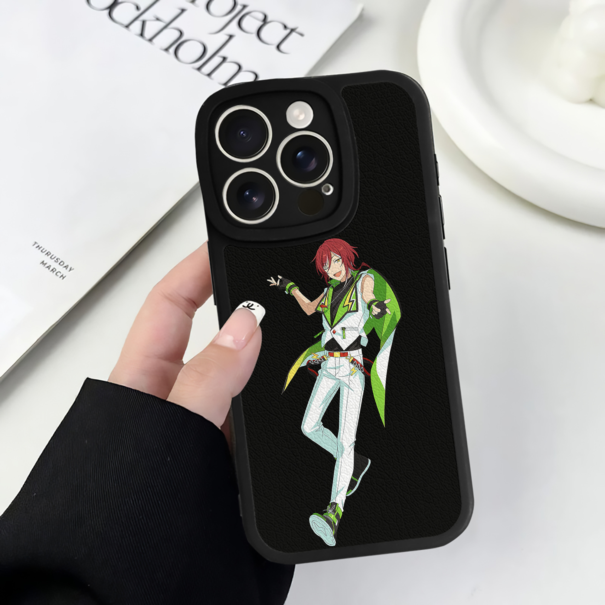 （画像用） あんさんぶるスターズ! Ensemble Stars 【iPhone 16シリーズ対応】シリコンスマホケース（レザー調） 材質：シリコン